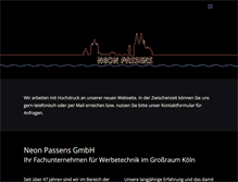 Tablet Screenshot of neon-passens.de